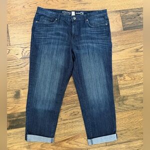 SONOMA Dark Blue Rolled Hem Boyfriend Jeans